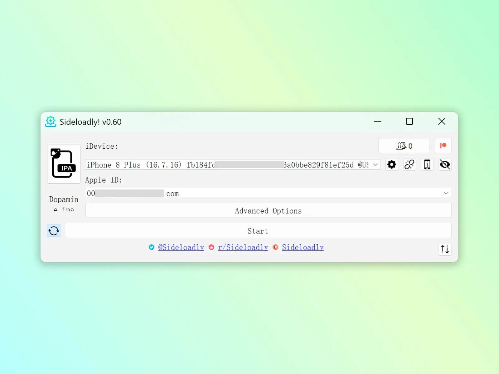 免费Apple ID签名界面